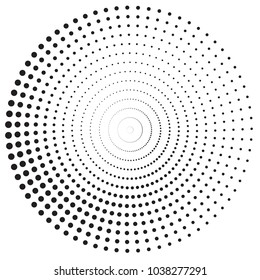 Abstract dotted vector background. Halftone effect.