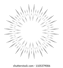 Abstract dotted vector background. Halftone effect. Black dotted background