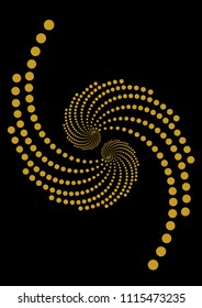 Abstract dotted vector background. Halftone effect