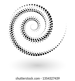 Halftone Dots Circle Form Round Logo Stock Vector (Royalty Free) 713632924