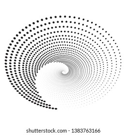 Abstract dotted vector background. Halftone effect. Black dotted background