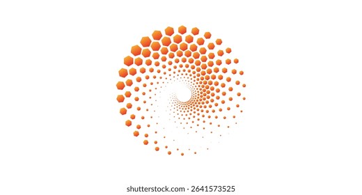 Abstract dotted vector background. Halftone effect