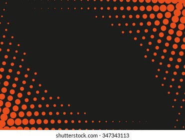 Abstract dotted vector background. Halftone effect