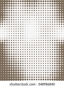 Abstract dotted vector background. Halftone effect