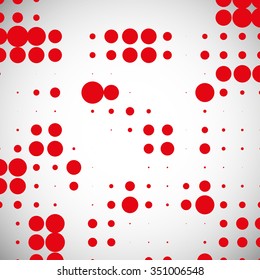 Abstract dotted vector background. Halftone effect