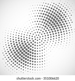 Abstract dotted vector background  Halftone effect