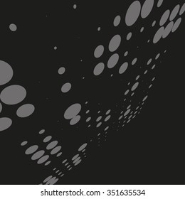 Abstract dotted vector background. Halftone effect