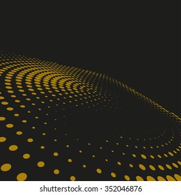 Abstract dotted vector background. Halftone effect