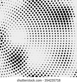 Abstract dotted vector background. Halftone effect