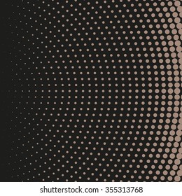 Abstract dotted vector background. Halftone effect