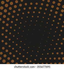 Abstract dotted vector background. Halftone effect
