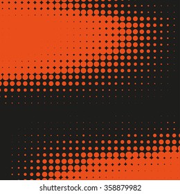 Abstract dotted vector background. Halftone effect