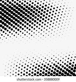 Abstract dotted vector background. Halftone effect