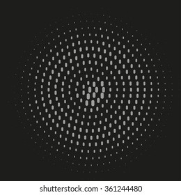 Abstract dotted vector background. Halftone effect