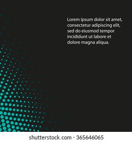 Abstract dotted vector background. Halftone effect