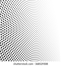 Abstract dotted vector background. Halftone effect