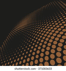 Abstract dotted vector background. Halftone effect