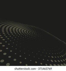 Abstract dotted vector background. Halftone effect