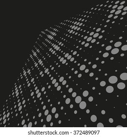 Abstract dotted vector background. Halftone effect
