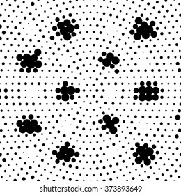Abstract dotted vector background. Halftone effect