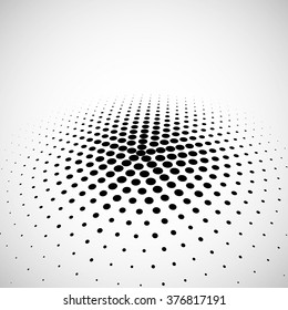 Abstract dotted vector background. Halftone effect