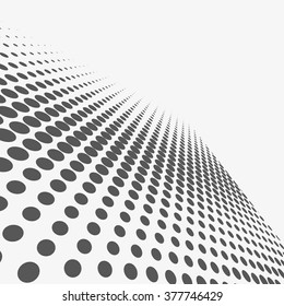 Abstract dotted vector background. Halftone effect