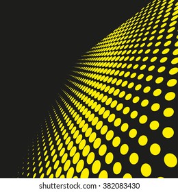 Abstract dotted vector background. Halftone effect