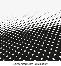 Abstract dotted vector background. Halftone effect