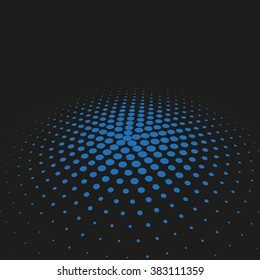 Abstract dotted vector background. Halftone effect