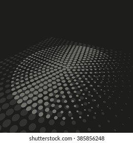 Abstract dotted vector background. Halftone effect