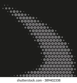Abstract dotted vector background. Halftone effect