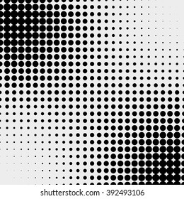 Abstract dotted vector background. Halftone effect