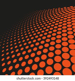 Abstract dotted vector background. Halftone effect