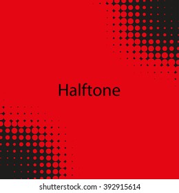 Abstract dotted vector background. Halftone effect