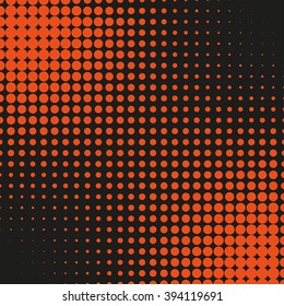 Abstract dotted vector background. Halftone effect