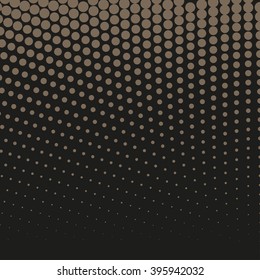 Abstract dotted vector background. Halftone effect