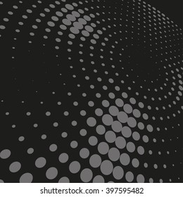 Abstract dotted vector background. Halftone effect