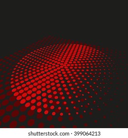 Abstract dotted vector background. Halftone effect