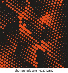 Abstract dotted vector background. Halftone effect