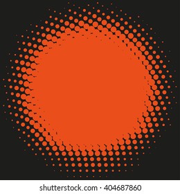Abstract dotted vector background. Halftone effect