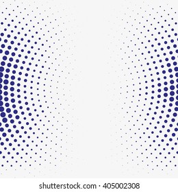 Abstract dotted vector background. Halftone effect