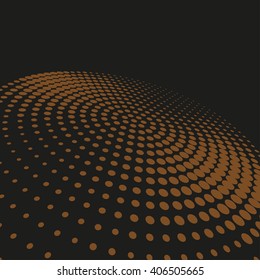 Abstract dotted vector background. Halftone effect