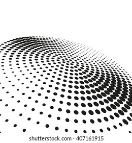 Abstract dotted vector background. Halftone effect
