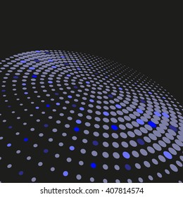 Abstract dotted vector background. Halftone effect