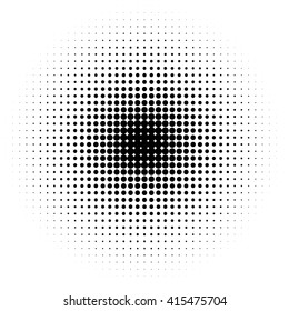 Abstract dotted vector background. Halftone effect