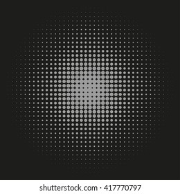Abstract dotted vector background. Halftone effect