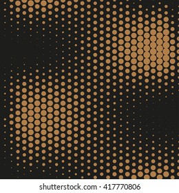 Abstract dotted vector background. Halftone effect