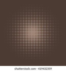 Abstract dotted vector background. Halftone effect