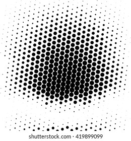 Abstract dotted vector background. Halftone effect