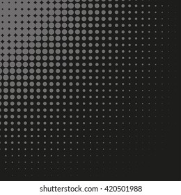 Abstract dotted vector background. Halftone effect